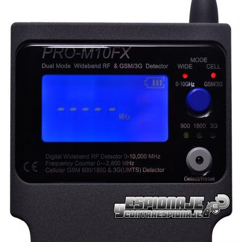 detector de frecuencias PRO-M10FX